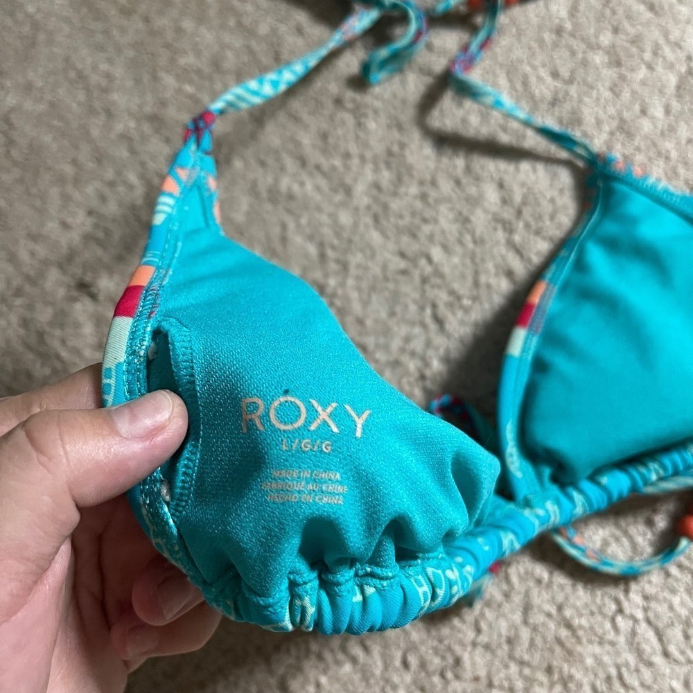 Roxy women’s large bikini top blue - Picture 5 of 5